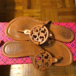 Tory Burch Miller Sandal Brown 38/8
